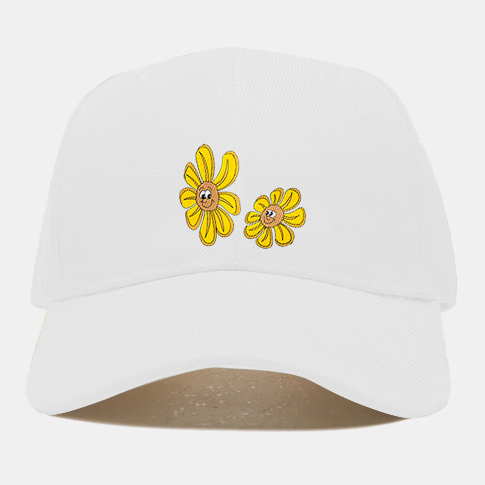 

Unisex Cotton Sunflower Pattern Fashion Energetic Sunshade Baseball Hat