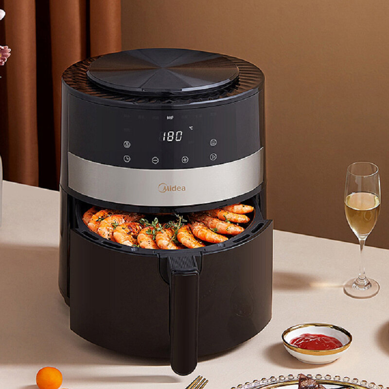 

Midea MF-KZ45E01 Air Fryer 4.5L Large Capacity 1350W Electric Hot Air Fryers Oven Oilless Cooker LED Digital Touchscreen