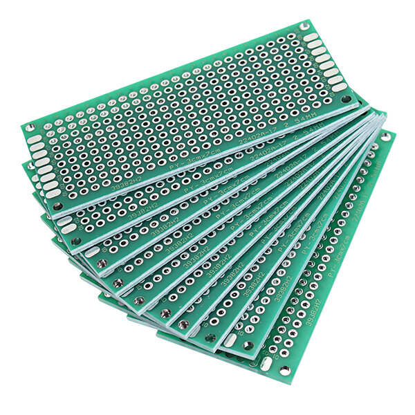 

Geekcreit® 50pcs 30x70mm FR-4 2.54mm Double Side Prototype PCB Printed Circuit Board