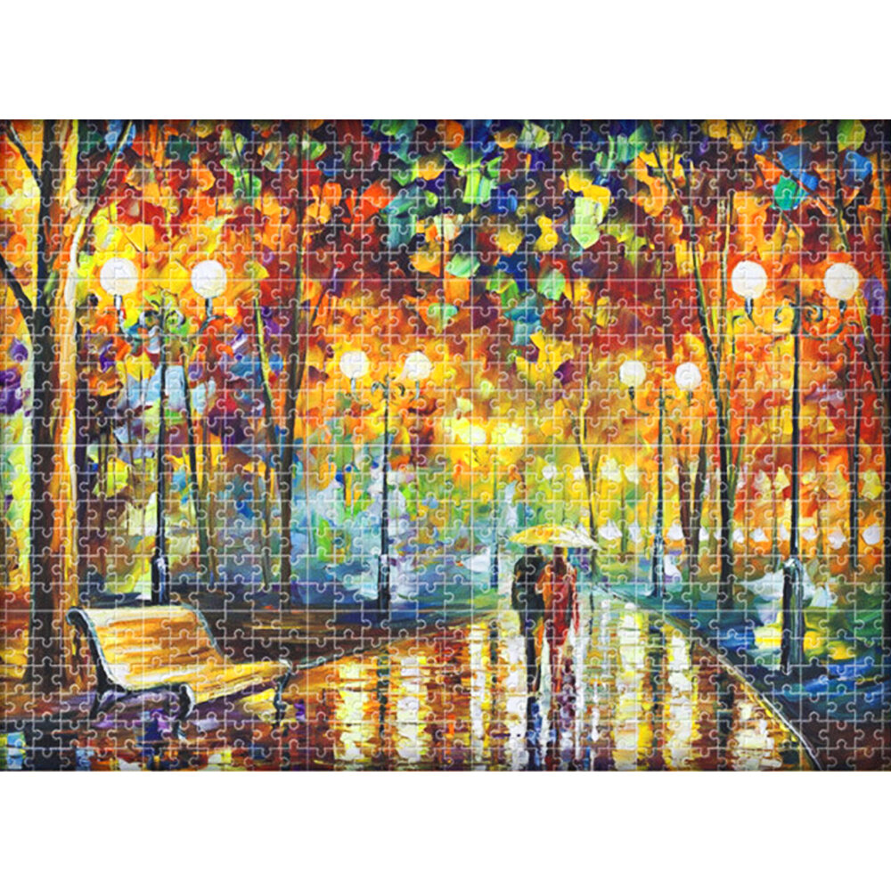 1000 Pcs Jigsaw Puzzle Toy DIY Assembly Creative Landscape Paper Puzzle Educational Toys for Gift