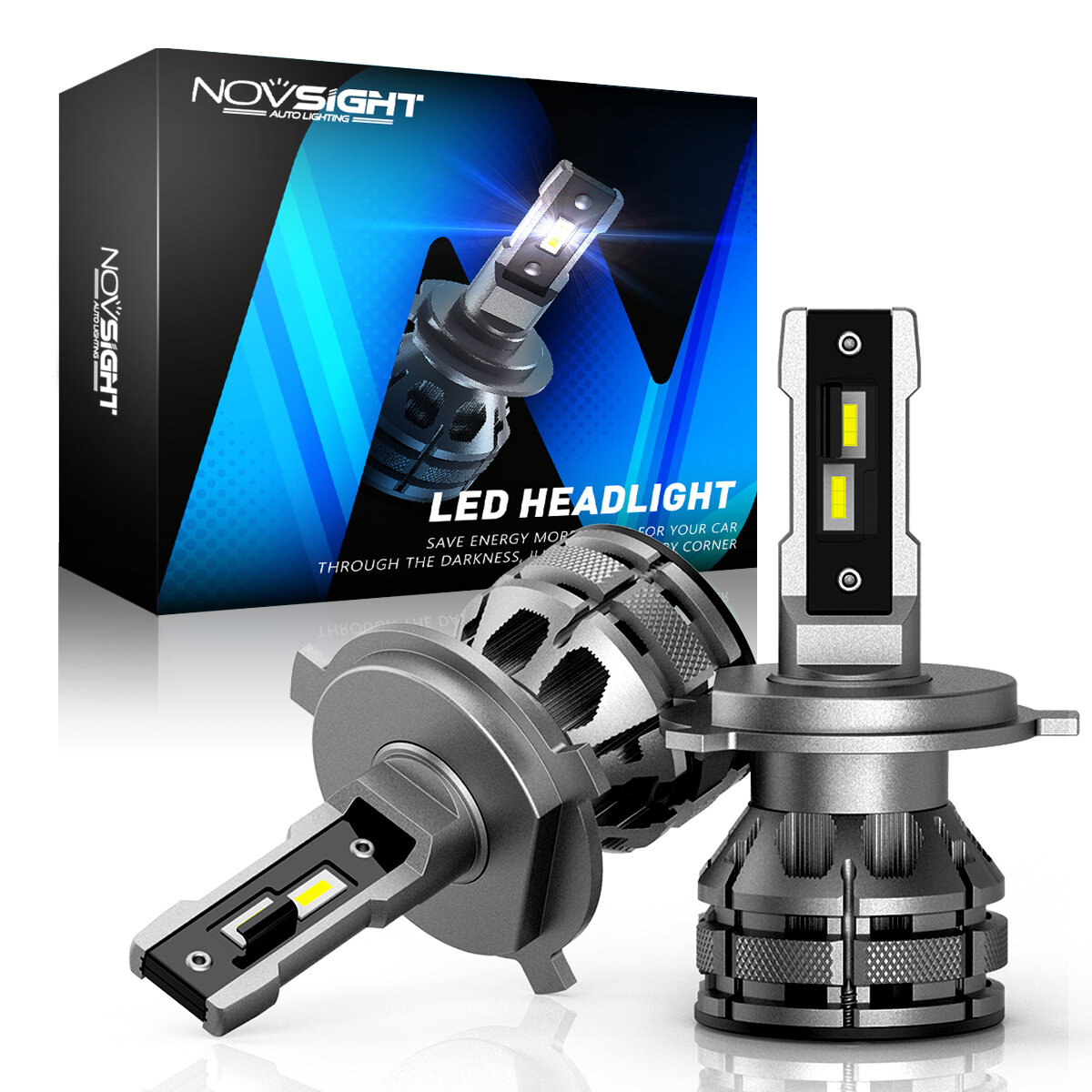 NovSight A500-N38 2PCS 80W Car LED Headlights Bulbs H1 H3 H4 H7...
