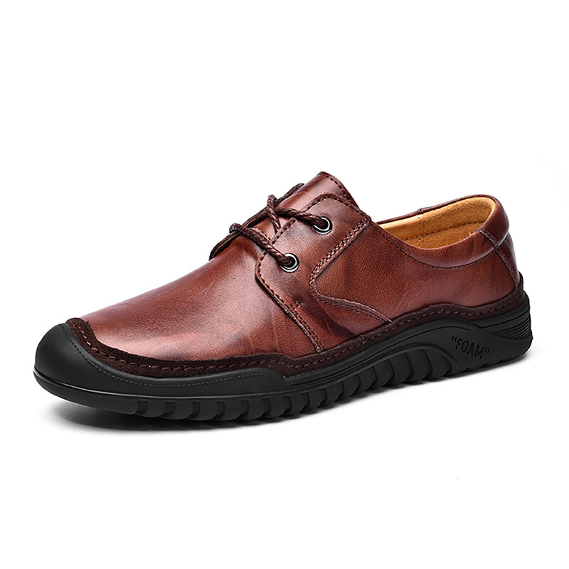 60% OFF on Men Genuine Leather Soft Soles Business Casual Oxfords