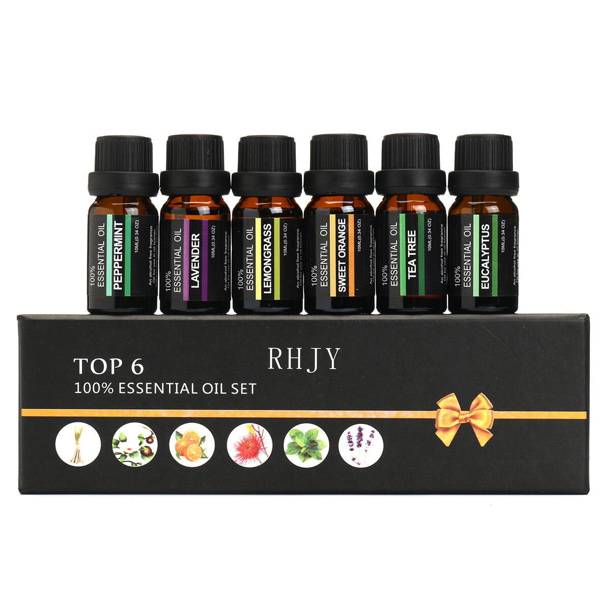 best price,rhjy,6pcs,pure,aromatherapy,essential,oils,discount