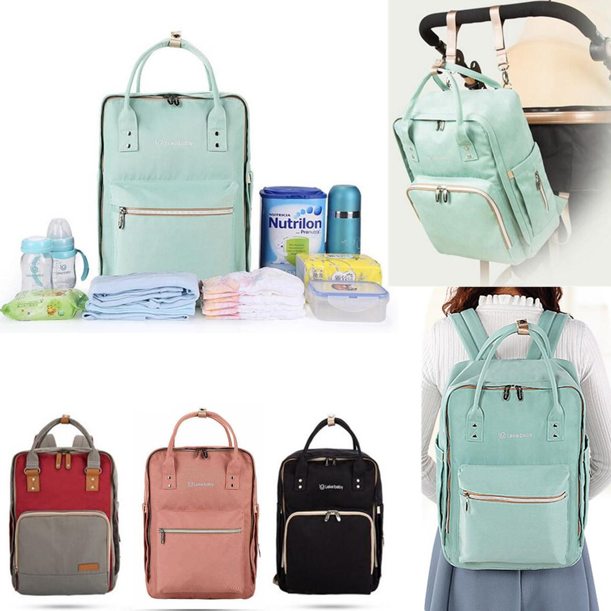 Μεγάλη χωρητικότητα Oxford Travel Backpack Baby Bag Tote Portable Ultralight Bag για υπαίθριες δραστηριότητες