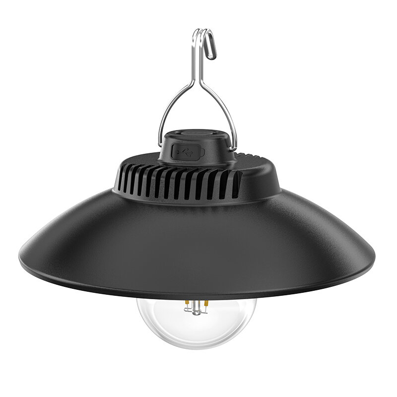 На открытом воздухе Кулон Свет Водонепроницаемы LED Лампа Свет Type-C Перезаряжаемый фонарь для палатки с Кемпинг Крыша сарая
