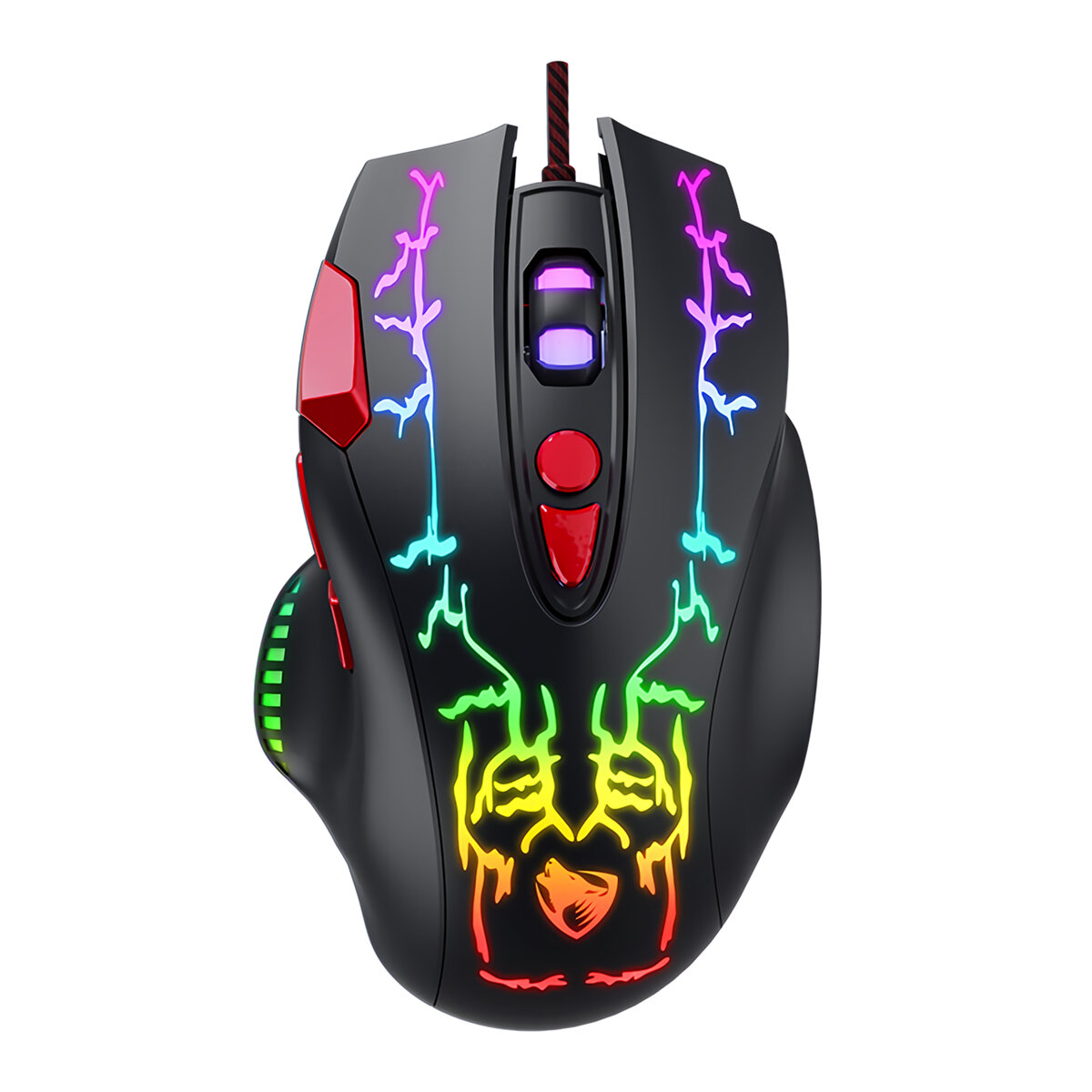

T-Wolf G550 Wired Gaming Mouse 6400DPI 8 Buttons RGB Luminous Backlit Home Office E-sport Mice for Compuer PC Laptop Gam