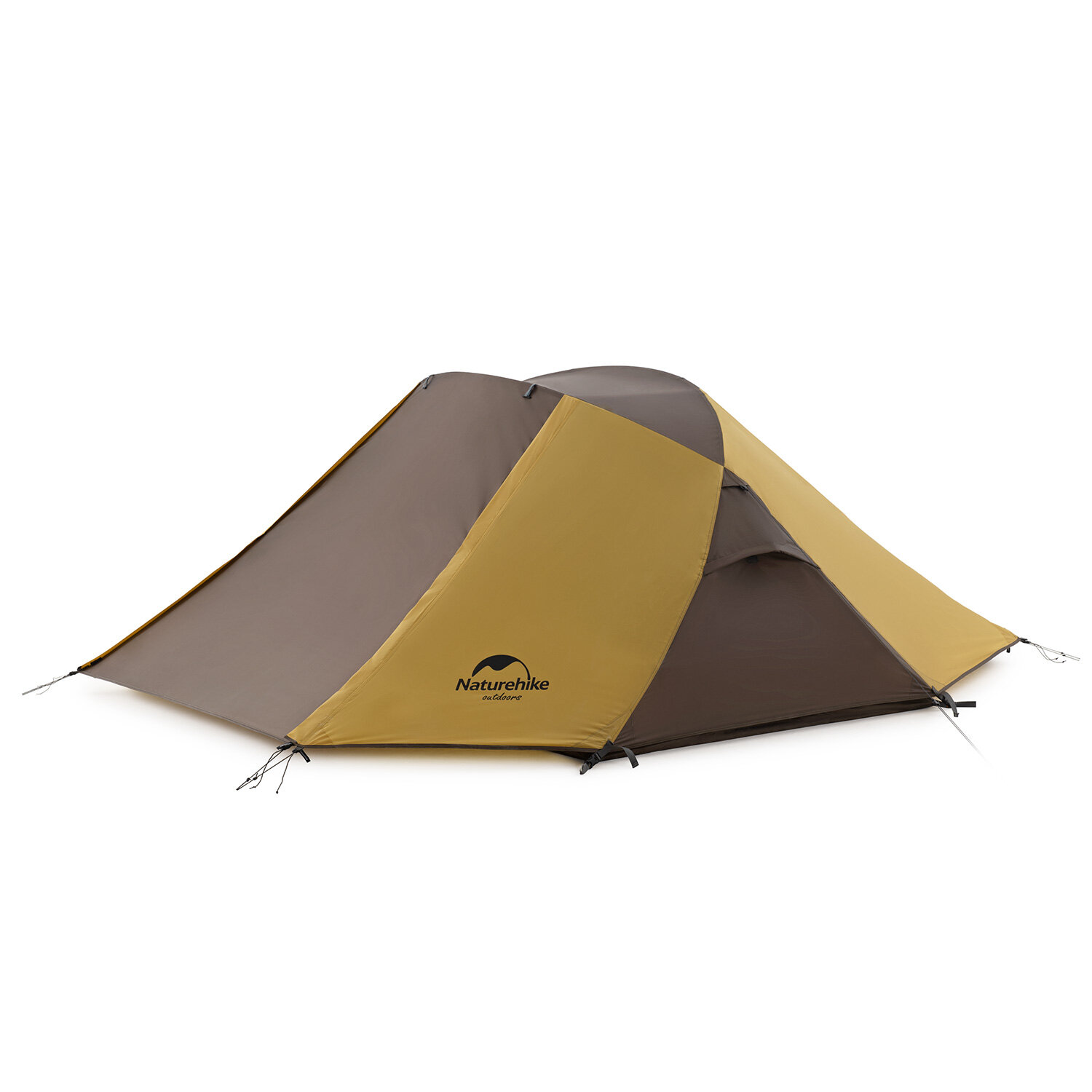 Naturehike-Zelt für zwei Personen mit Schmetterlingskreuzstruktur, wasserdicht, Sonnenschutz, großer Kapazität für Outdoor-Camping und Reisen.