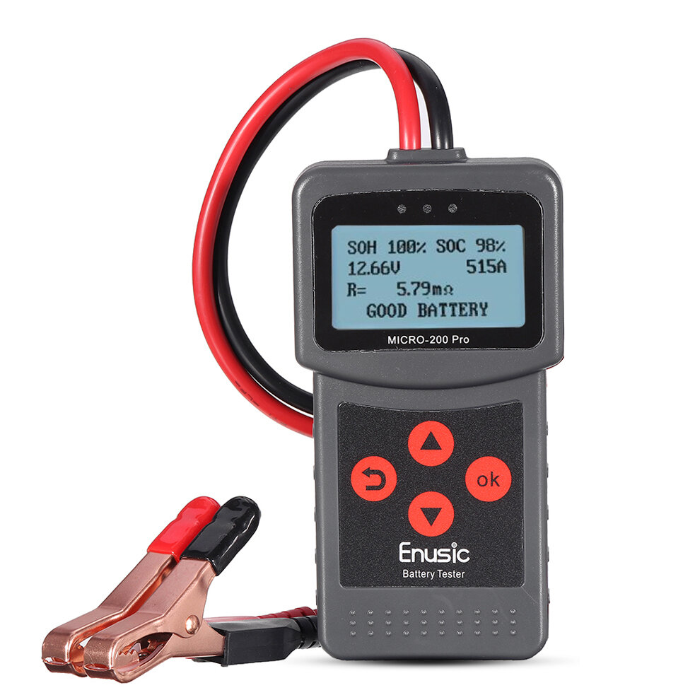 Enusic ™ Micro-200 Pro 12V Car Motorcycle البطارية Tester SAE CCA JIS رقمي البطارية Analyzer Micro-200Pro