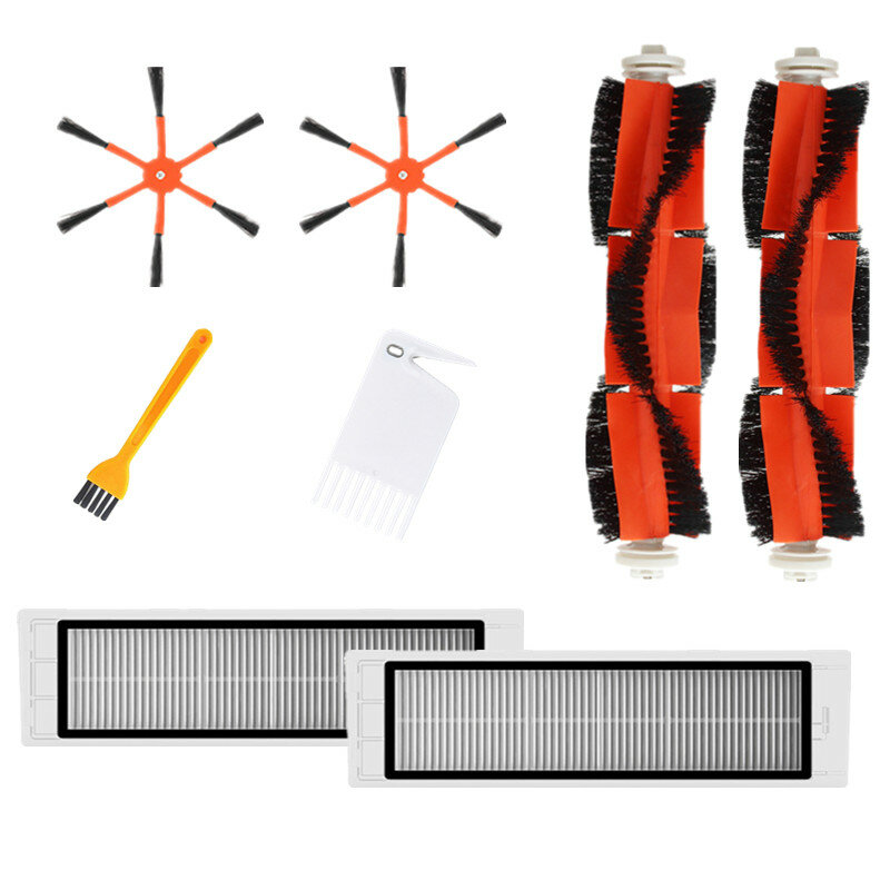 

8pcs Replacements for XIAOMI Roborock S6 S55 S5 MAX Vacuum Cleaner Parts Accessories Main Brushes*2 Side Brushes*2 HEPA