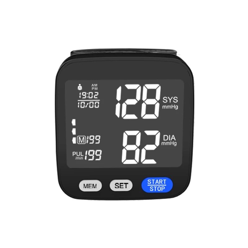 2021 CEISO承認の携帯型Tensiometro電子血圧計デジタル手首カフ血圧モニター