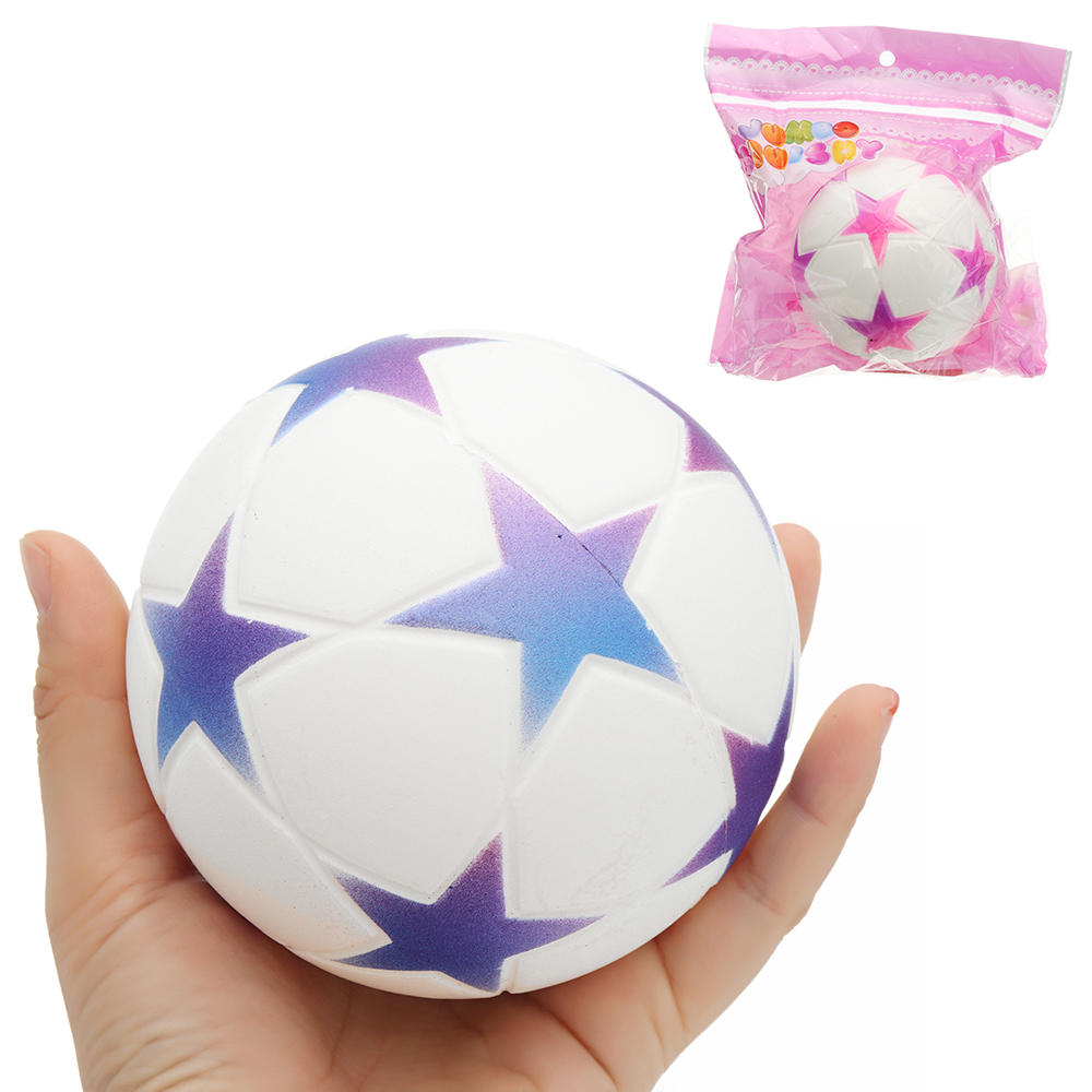 Star Football Squishy 9.5cm Slow Rising With Packaging Collection Soft Speelgoed