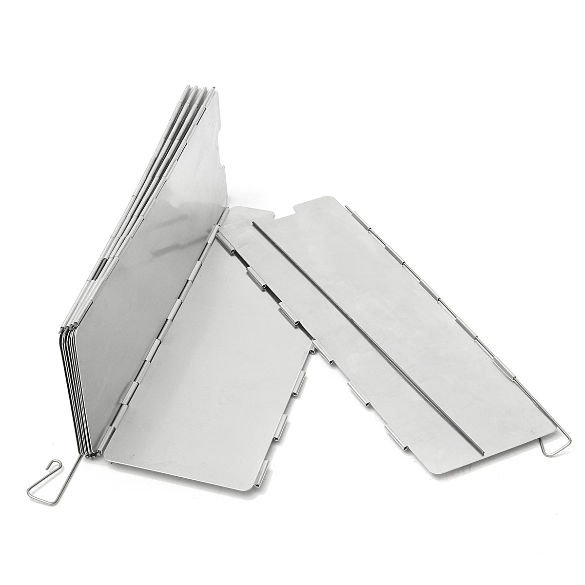 Camping 10 Platen Folding Windschild Picnic BBQ Kook Gasfornuis Aluminium Board Screen 