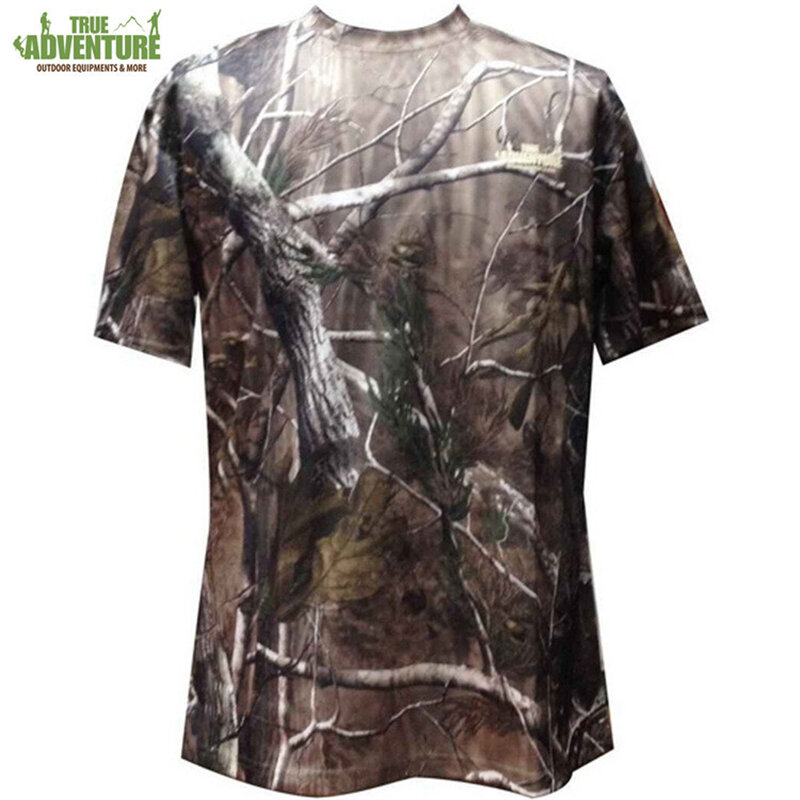 AVENTURA VERDADEIRA T-shirt de caça masculina Jersey de verão respirável 
