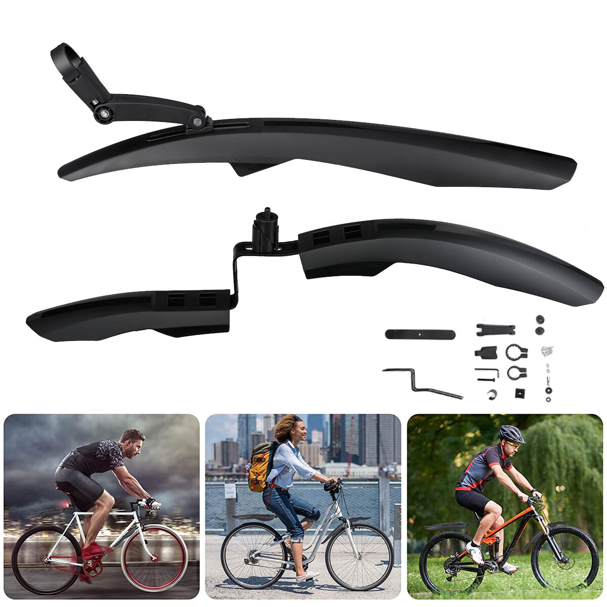 Mountain Bike Fender 18-22mm Front Rear Fenders MTB Mud Guard Bicycle Accessories