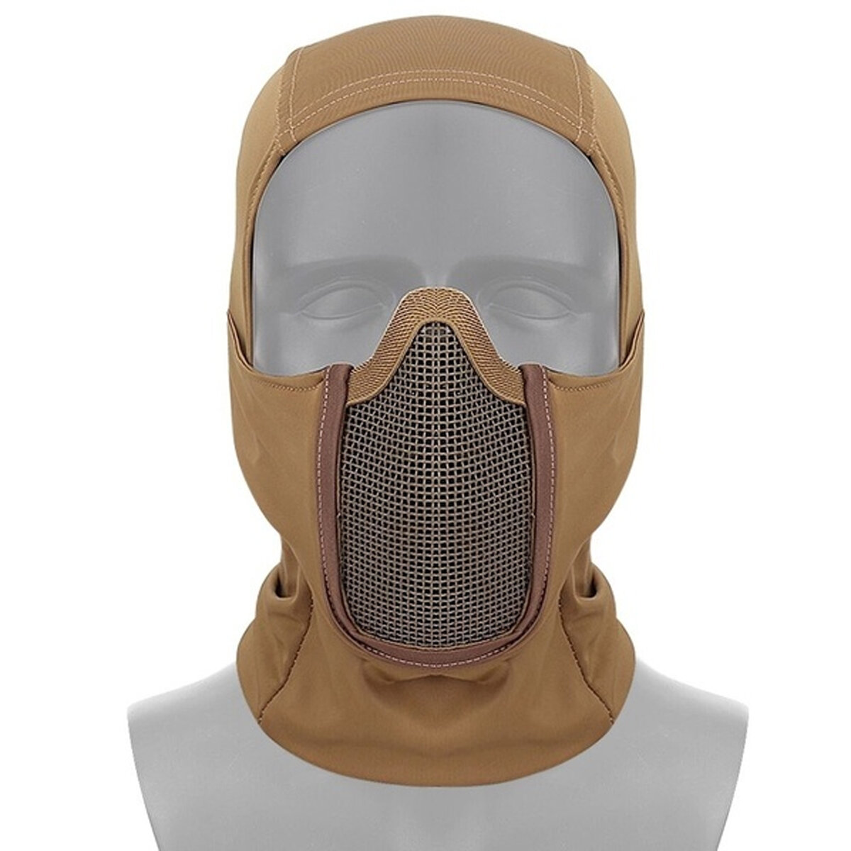 Tactisch volledig gezicht stalen gaasmasker Jacht Airsoft Paintball-masker voor CS-spel