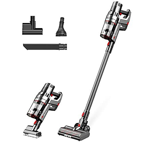 Proscenic P8 Plus Cordless Vacuum Cleaner, 17000Pa Handheld Stick Vacuum Cleaner with Wall Mount and HEPA Filtration, Ba