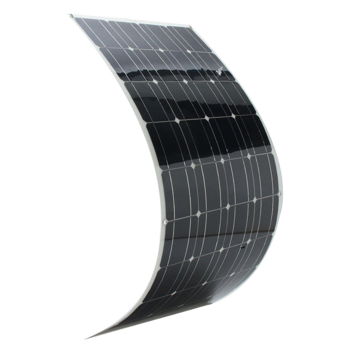 Elfeland? SP-36 120W 12V 1180*540mm Monocrystalline Semi Flexible Solar Panel With 1.5m Cable & Rear