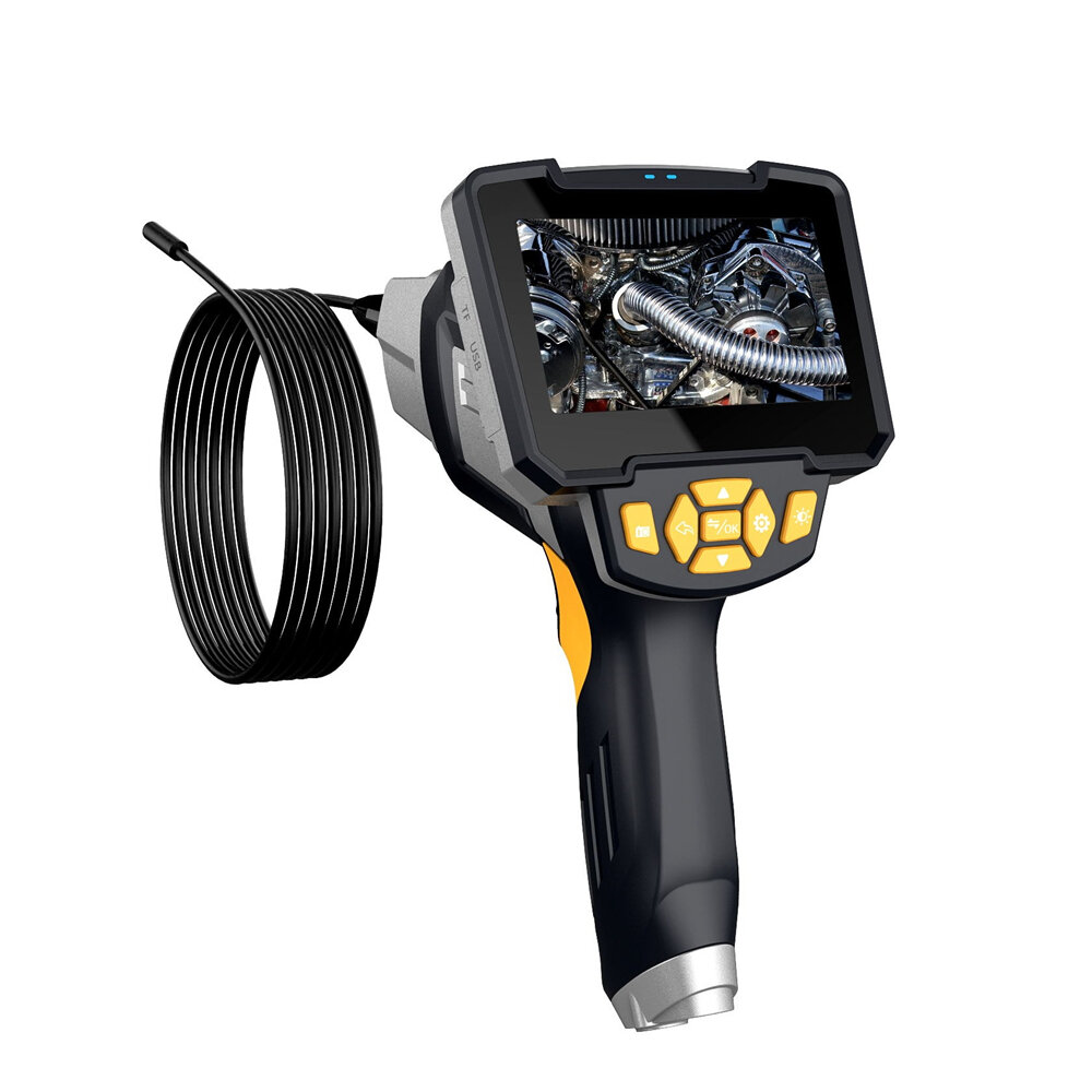 Inskam112-2 1080P Camera 6 LED 8mm Lens HD Industrial Borescope 4.3 inches Screen Video Pictures TF Card 1700mAh IP67 Wa