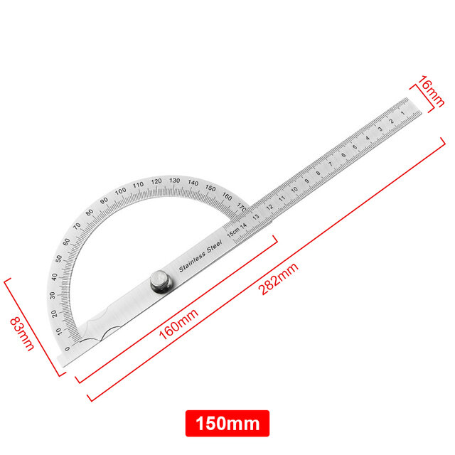 best price,150mm,degree,protractor,metal,angle,finder,goniometer,discount