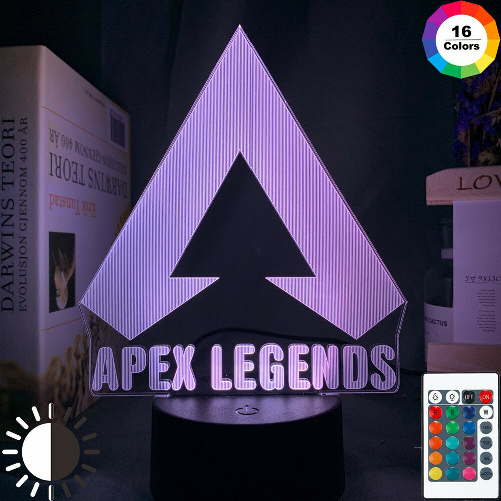 Apex Legends LOGO Nachtlampje Led Kleur Veranderende Licht voor Game Room Decor Ideeën Cool Event Prijs Gamers Verjaardagen Gift Usb Lamp