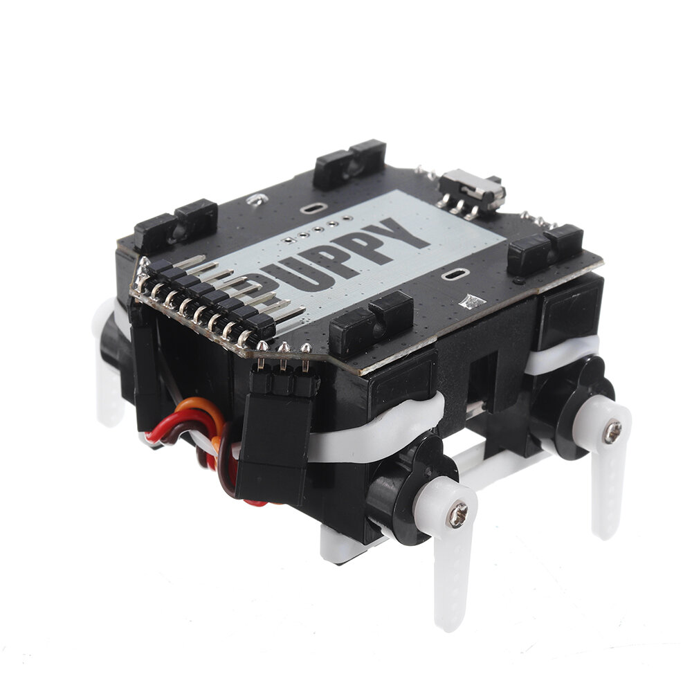

M5Stack® PuppyC Programmable 4-Leged Robot Base Compatible with M5StickC STM32F030F4 Microcontroller SG90 Serv