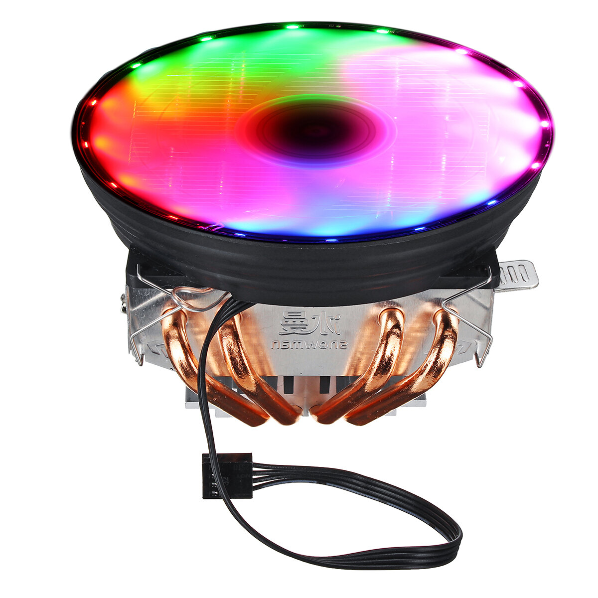 DC 12V 4Pin Colorful Backlight 120mm CPU Cooling Fan PC Heatsink for Intel/AMD For PC Computer Case