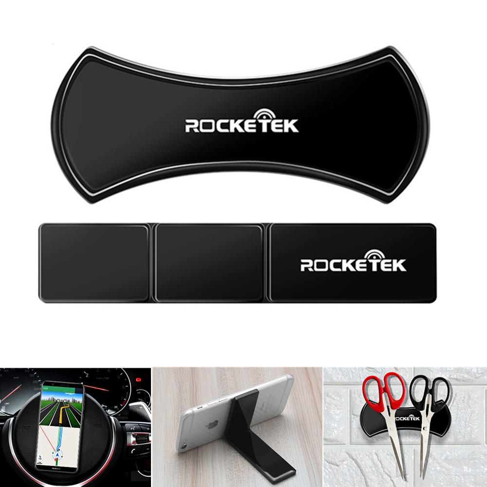 Rocketek 2 STKS Krachtige Sticky Opvouwbare Desktop Stand Autohouder voor iPhone Mobiele Telefoon