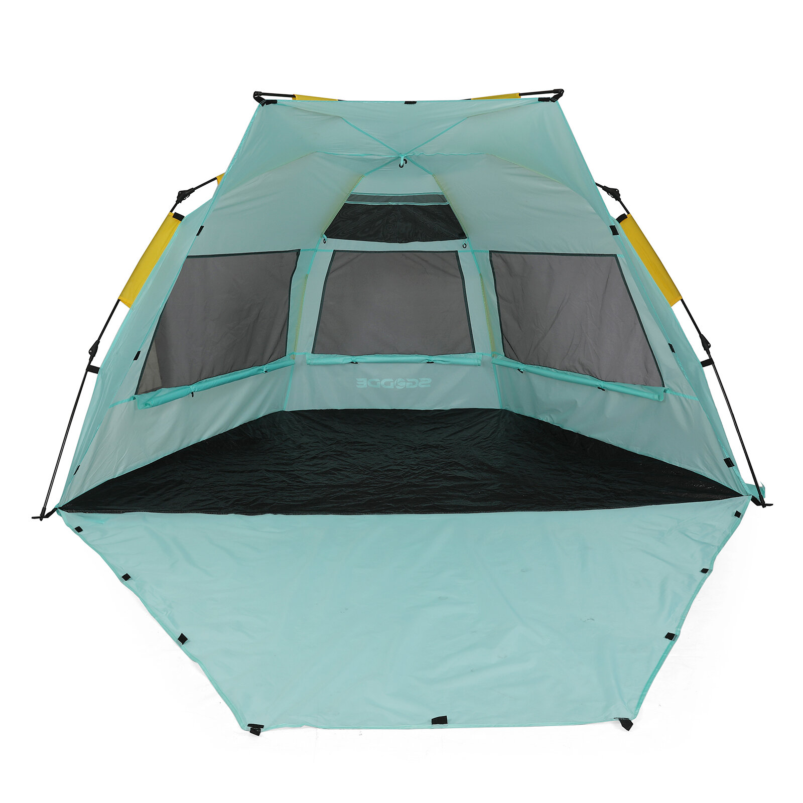 Lều cắm trại 3-4 người 210T Chống thấm nước và Lều bãi biển cắm trại ngoài trời chống thấm UP50 + UV