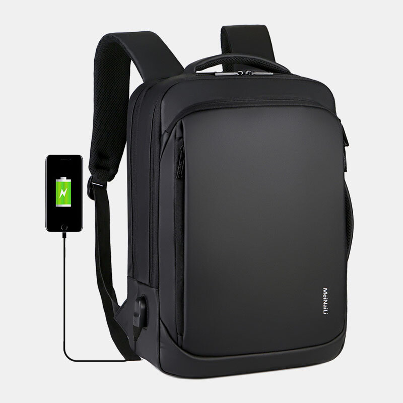 

Men Large Capacity Multifunctional Loptop Backpack With USB Charging Port