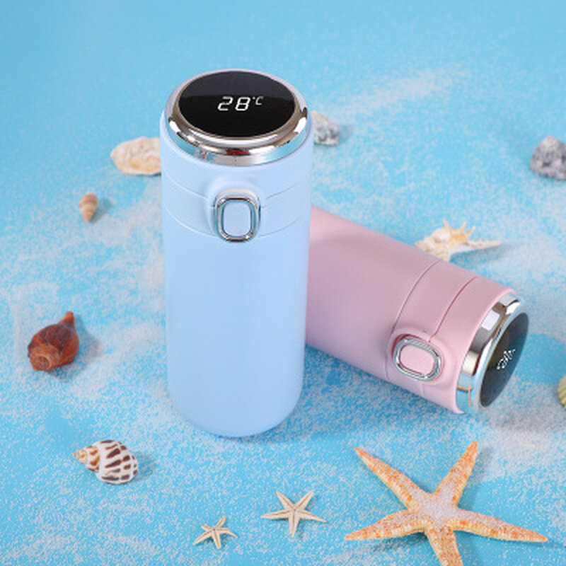 420ml Smart Thermos Bottle for Water Touch Temperature Display Vacuum Flask Coffee Mug Water Bottle for Woman Student