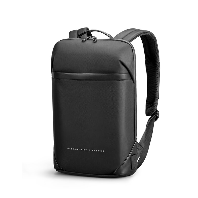 

Kingsons 15.6 inch Laptop Backpack Men Backpack Business Bag Unisex Black Ultralight Backpack Thin Mochila