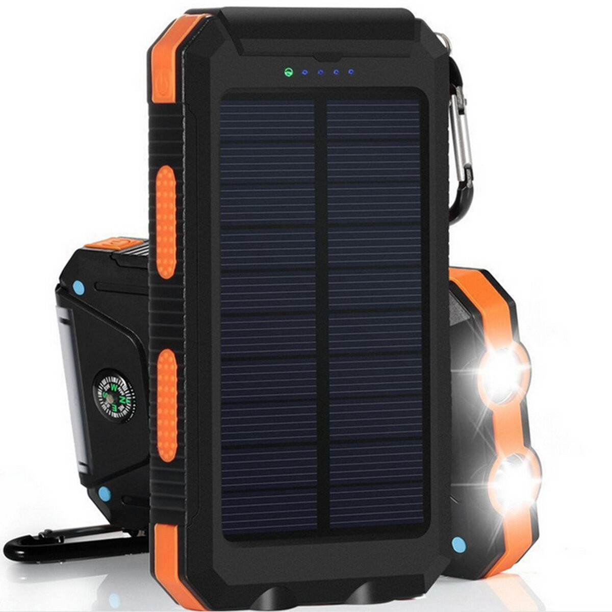 

20000mAh Solar Charging Power Bank SOS Mode Portable Cell Phone Solar Charger with Dual USB Charging Ports LED Flashlig