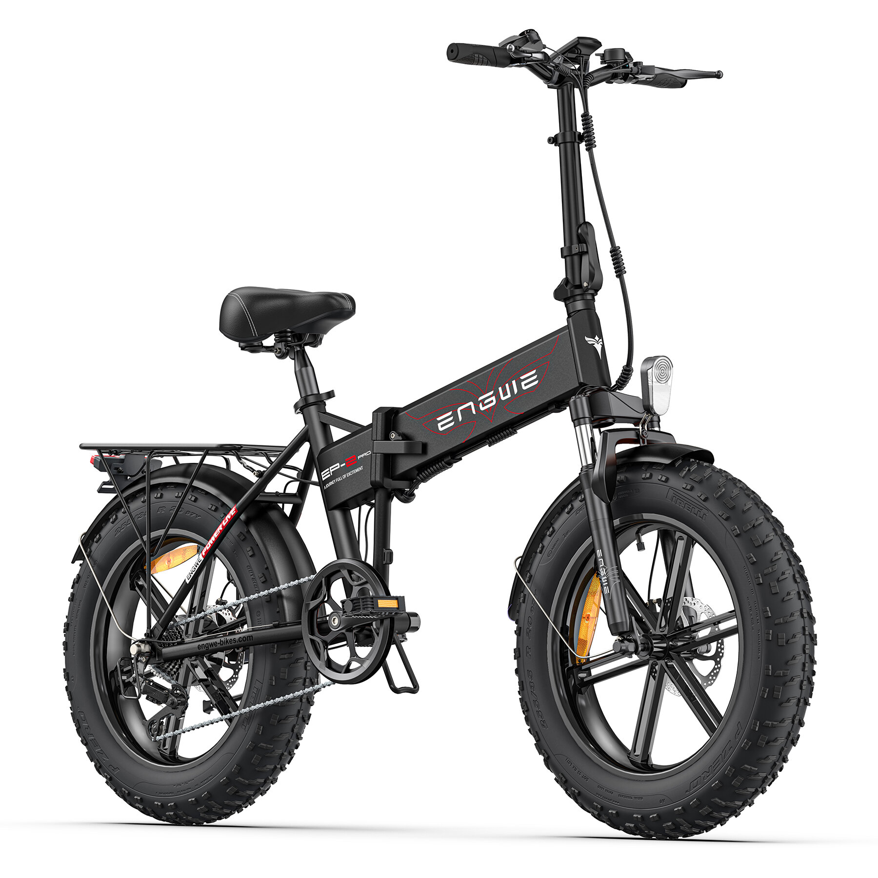 [EU DIRECT] ENGWE EP-2 PRO 2022 Versie 13Ah 750W Fat Band Opvouwbare elektrische fiets 20inch 60-80km Kilometerstand E Bike voor Mountain Snowfield Road