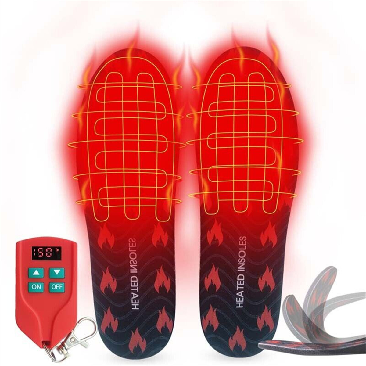 Нагревательные стелки Winna с регулируемой температурой, заряжаемые через USB для зимних ботинок с беспроводным пультом для наружного использования