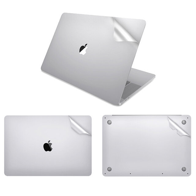 

Lention 2 in 1 Pure Color 4H Anti-Scratch Ultra-Thin Top + Bottom Full Body Soft TPE Sticker Protector for Macbook Pro 1