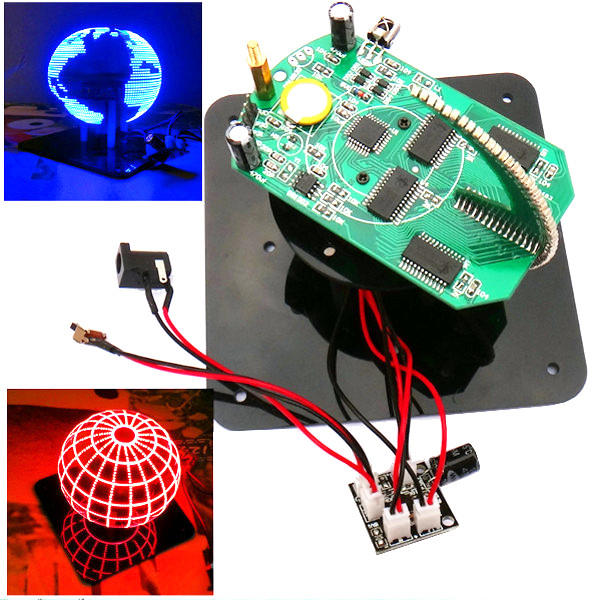Geekcreit? DIY bolvormige roterende LED-set POV soldeertrainingsset