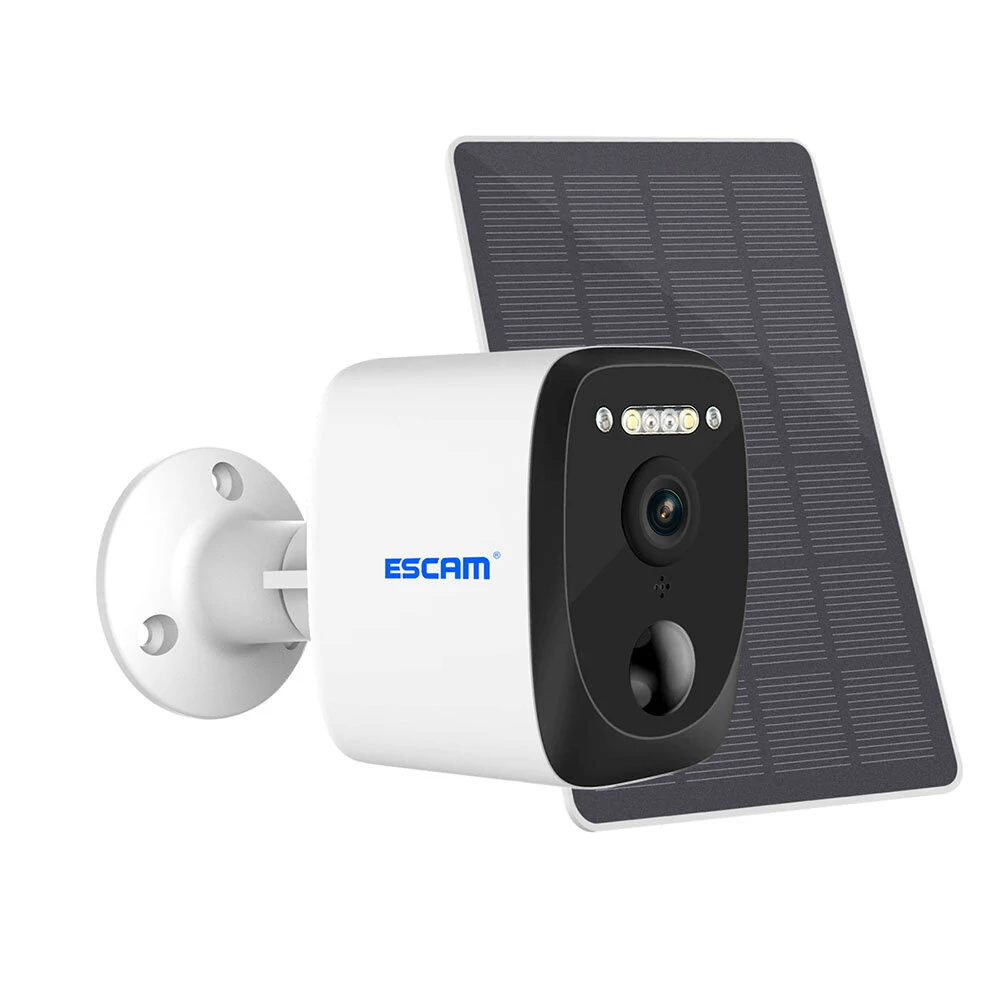 Câmera IP ESCAM QF370 3MP WiFi com painel solar