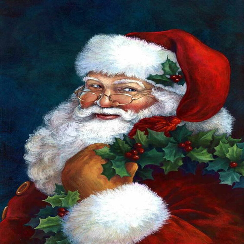 

5D DIY алмазная живопись Рождество Санта-Клаус полный квадратный горный хрусталь алмаз мультфильм домашний декор подарок