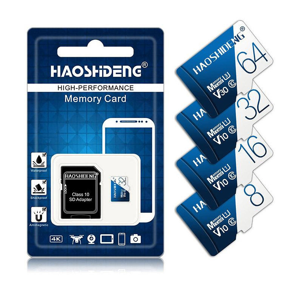 

Microdrive Class 10 U3 V30 TF Card Memory Card 16GB/32GB/64GB/128GB/256GB TF Flash Card Smart Card with SD Adapter