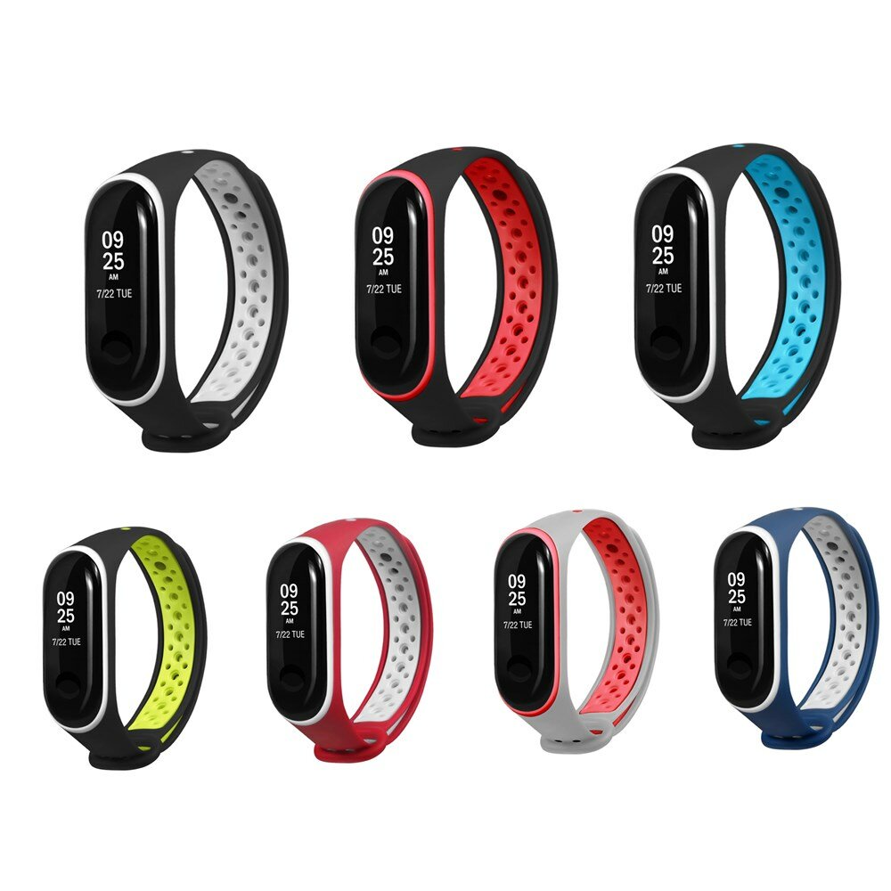 Bakeey dubbele kleur siliconen horlogeband vervangend smartwatch voor Xiaomi Mi Band 3 niet-originee