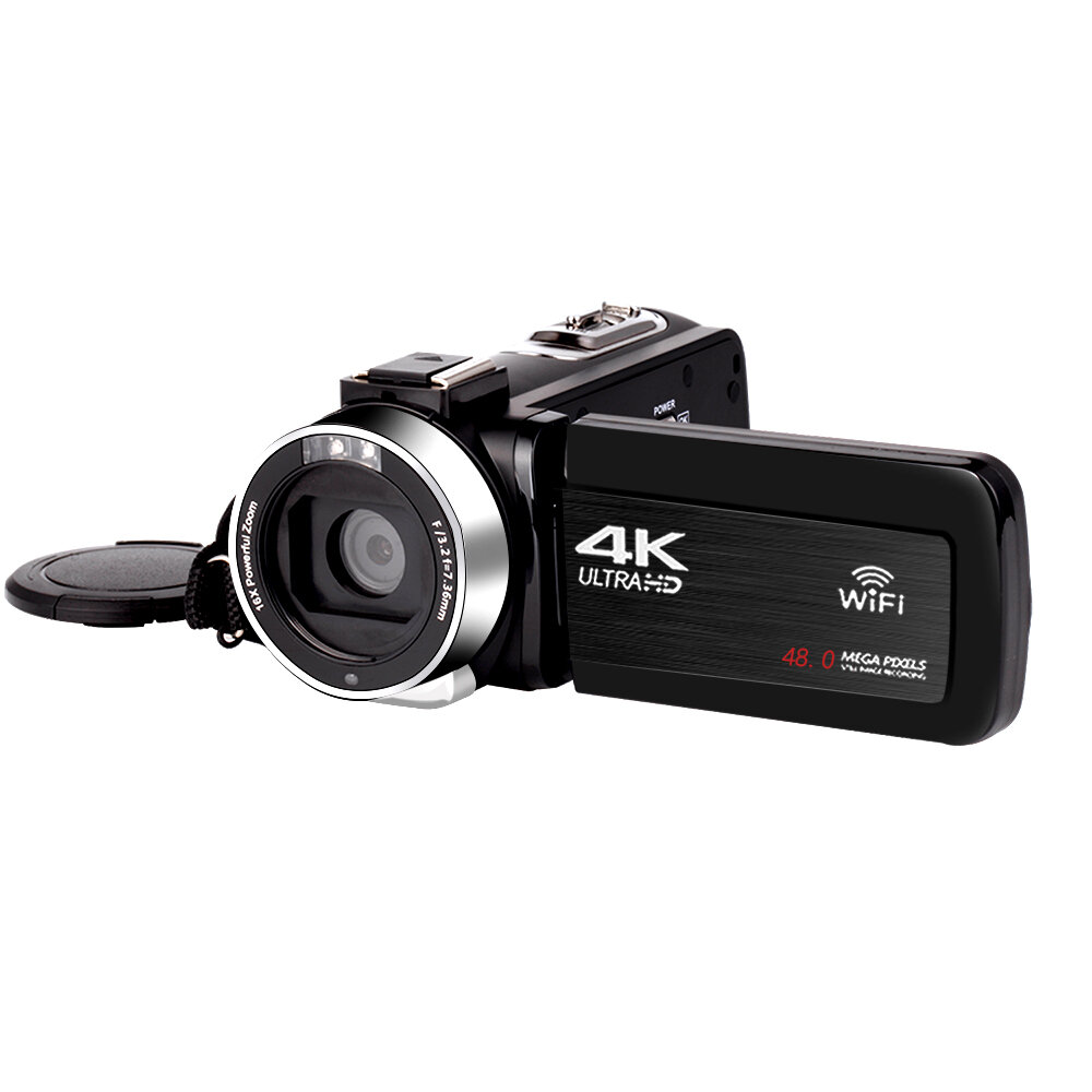 

KOMERY 48MP 4K HD Цифровая видеокамера WiFi 3,0-дюймовый сенсорный экран для Youtube Tiktok Vlogging Video Recording кам