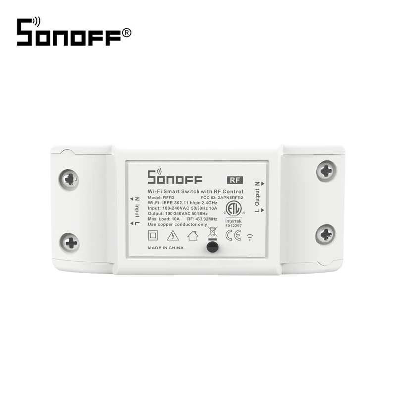SONOFF RFR2 Opgewaardeerd RF 433 Mhz + WiFi Draadloze Smart Switch voor eWelink APP Automatiseringsm
