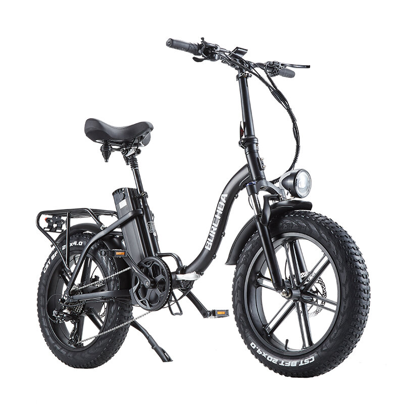 [EU Direct] BURCHDA R8WS 48V 20AH 800W 20x4.0inch Folding Electric Bike 80-90KM Mileage Range 180KG Max Load Electric Bike