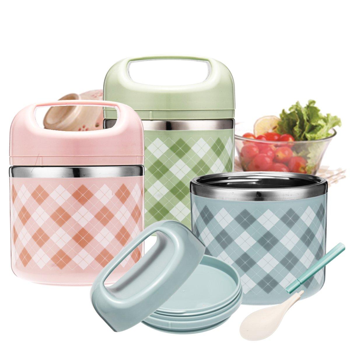 Vacu?m?draagbare?roestvrij?stalen?lunchbox?picknick Thermos voedsel opslagcontainer