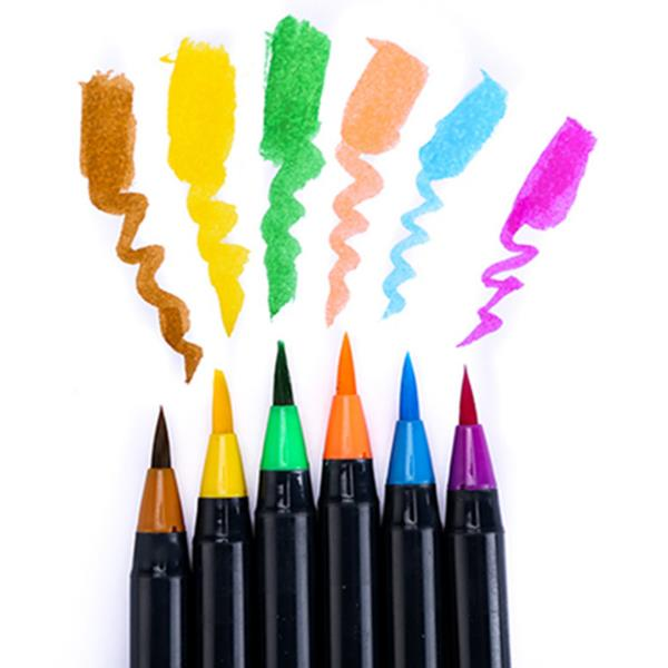 H & B HB-WB2 20 Kleurenverfborstel Kleur Soft Hoofdcomisch Handgeschilderde Pen Vulpen Set