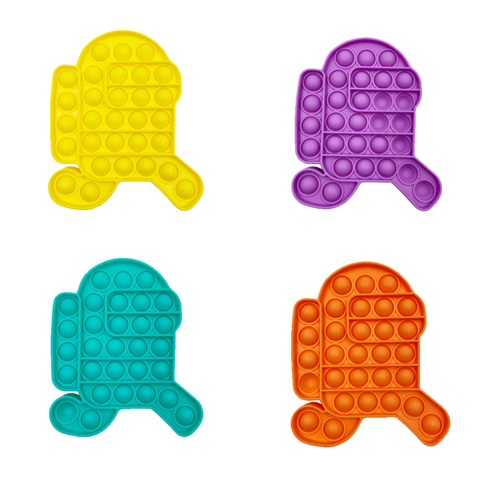 New Multi-color Popits Fidget Push Bubble Sensory Funny Stress Reliever Education Puzzle Fidget Toy 