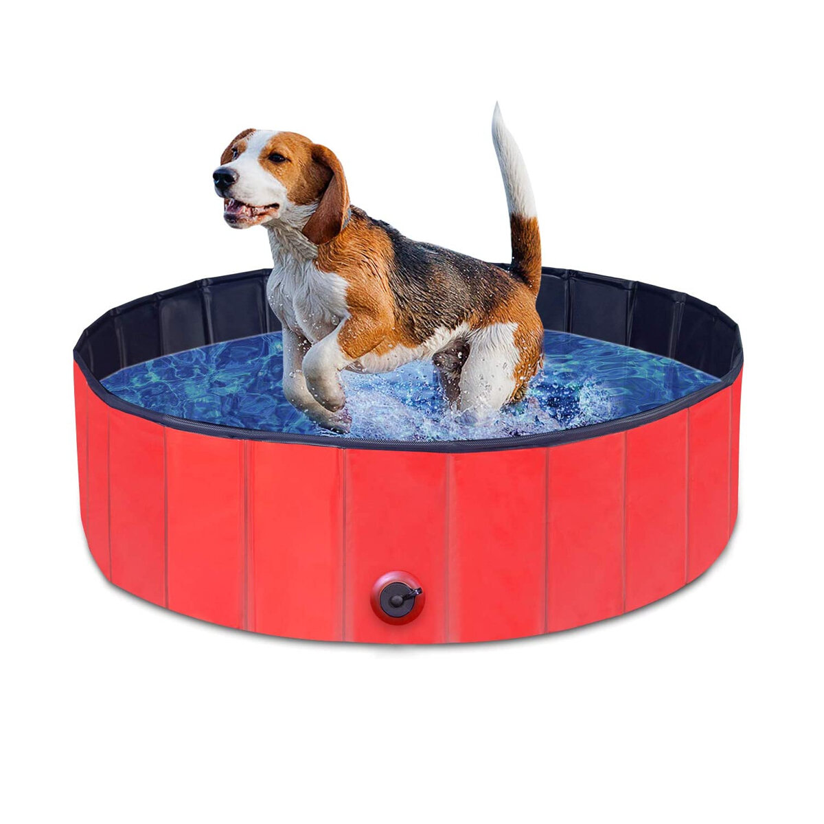 PVC Huisdier Bad Zwembad Hond Kat Dier Bad Wasbad Opvouwbaar Draagbaar Zwembad
