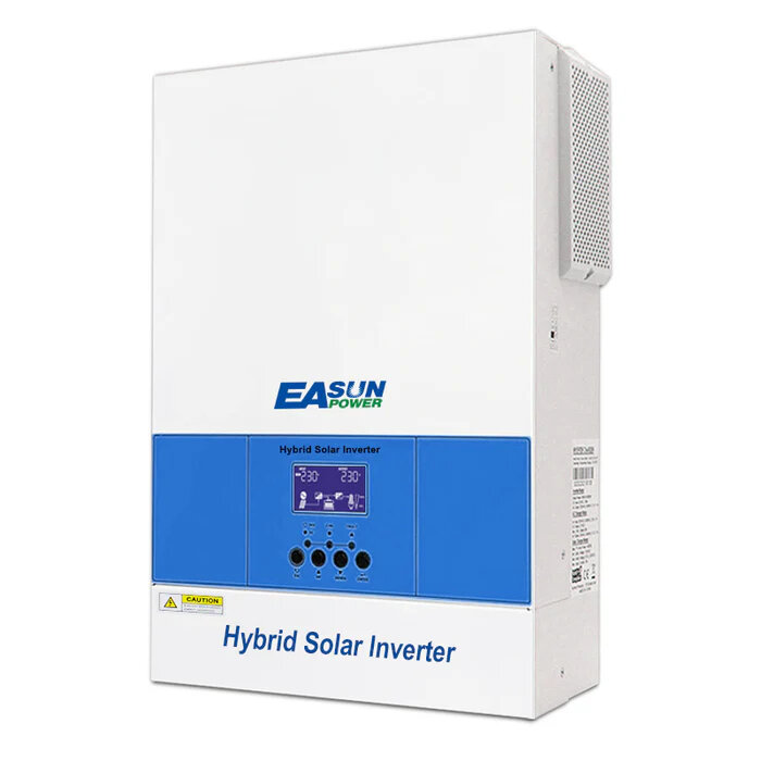 [EU Direct] EASUN POWER Inversor Solar 6.2KW 220V Inversor Fuera de la Red MPPT 120A Cargador Solar PV 6500W 500VDC de Entrada Sin Batería Soporte con Monitorización Remota WIFI-GPRS LCD, ISolar SMG II 6.2KP--WIFI