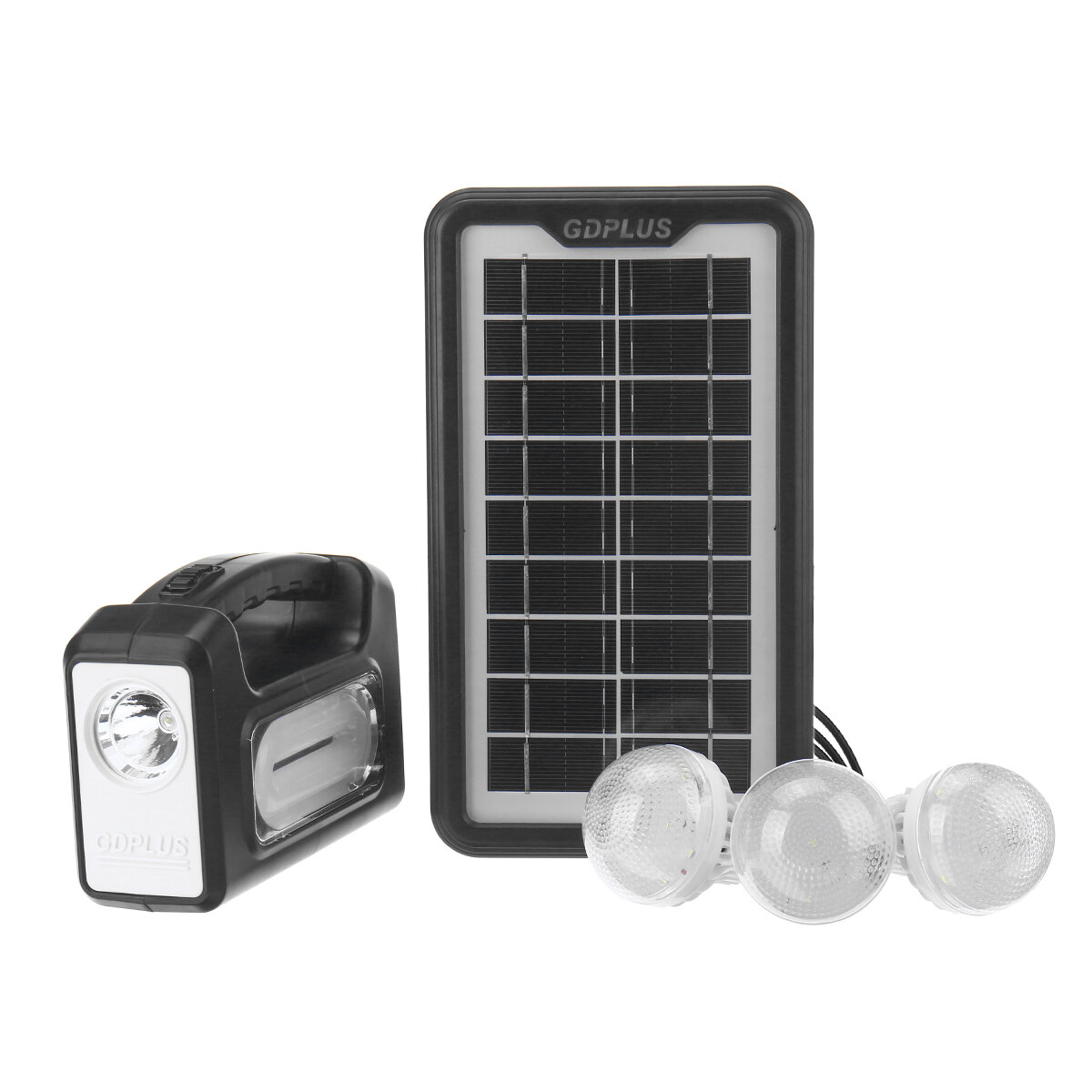 Solar Power Panel Generator LED-licht USB-oplader Home Buitenverlichtingssysteem
