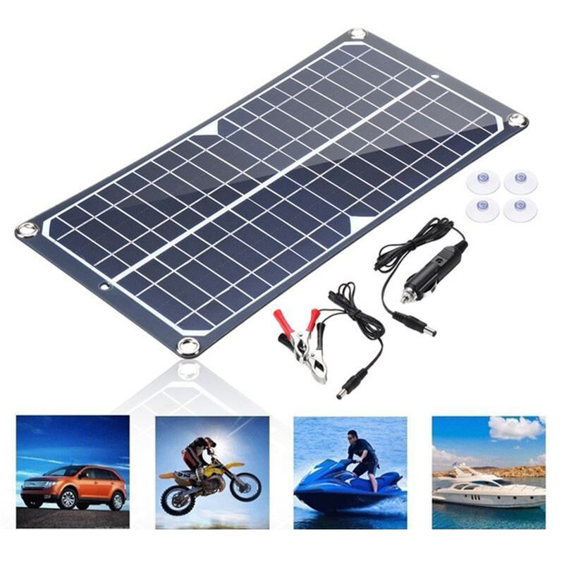 100W 18V Monocristallino solare Pannello Dual USB Portatile Batteria Caricabatterie Car RV Boat Caricabatterie portatile Outdoor campeggio Viaggi